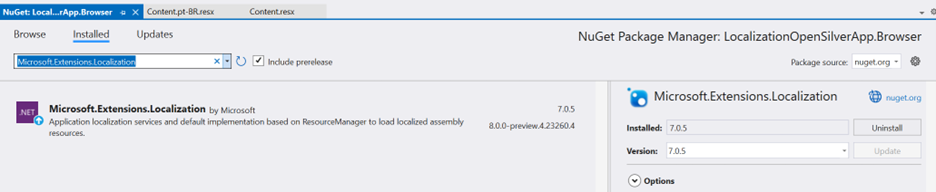 extensionsLocalizationNuGetPackage