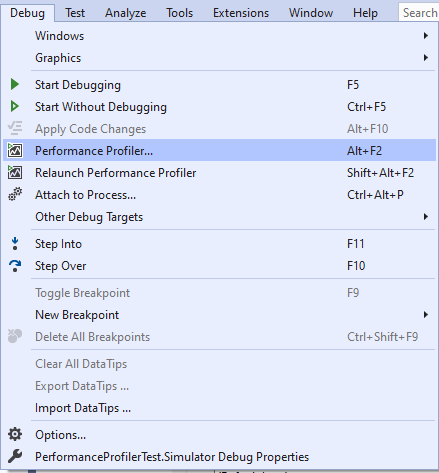 Use Visual Studio Performance Profiler for OpenSilver projects.