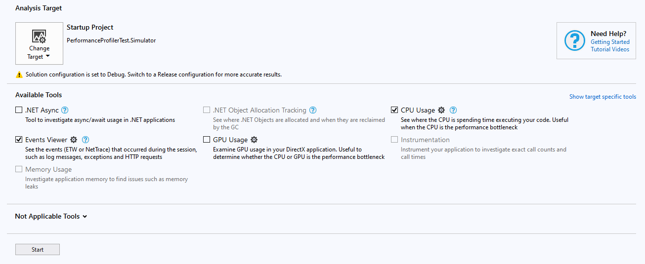 Profiler tools