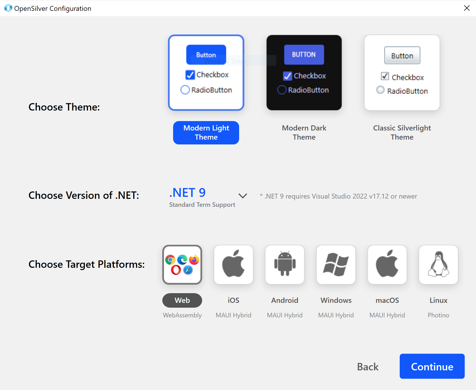 New Project Wizard